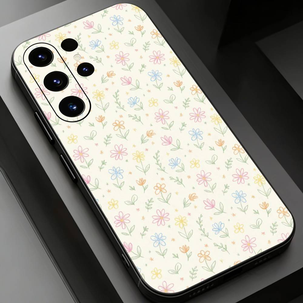 Small Flowers Phone case for Samsung Galaxy S24,25,26,23 22,21,S20 Plus Ultra FE soft fundas cases