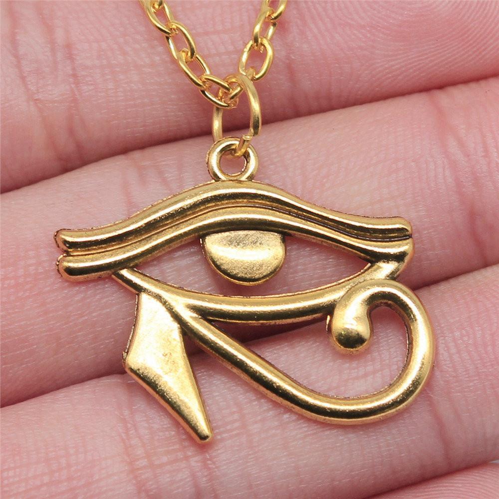 Amuletă talisman de culoare aurie, colier cu lanț lung de 45 cm sau 70 cm, bijuterii feminine, aniversare de nuntă, etnice pentru tine