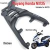 Wuyang-Honda NX125 Rear Aluminum Luggage Rack - Thickened Tail Box & Delivery Rack