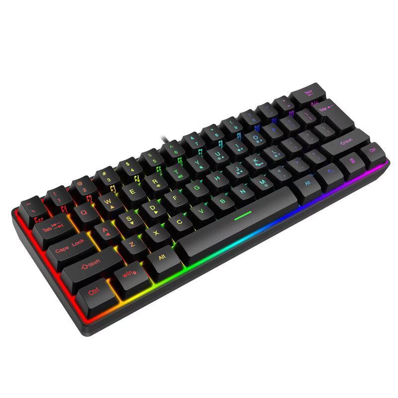 OLOEY K401 61-Key RGB Wired Customizable Gaming Keyboard