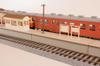 PLUMPMOA HO gauge 180 Street corner accessory series Island local platform extension set A (electric poles and station name plates) Paper kit MS079