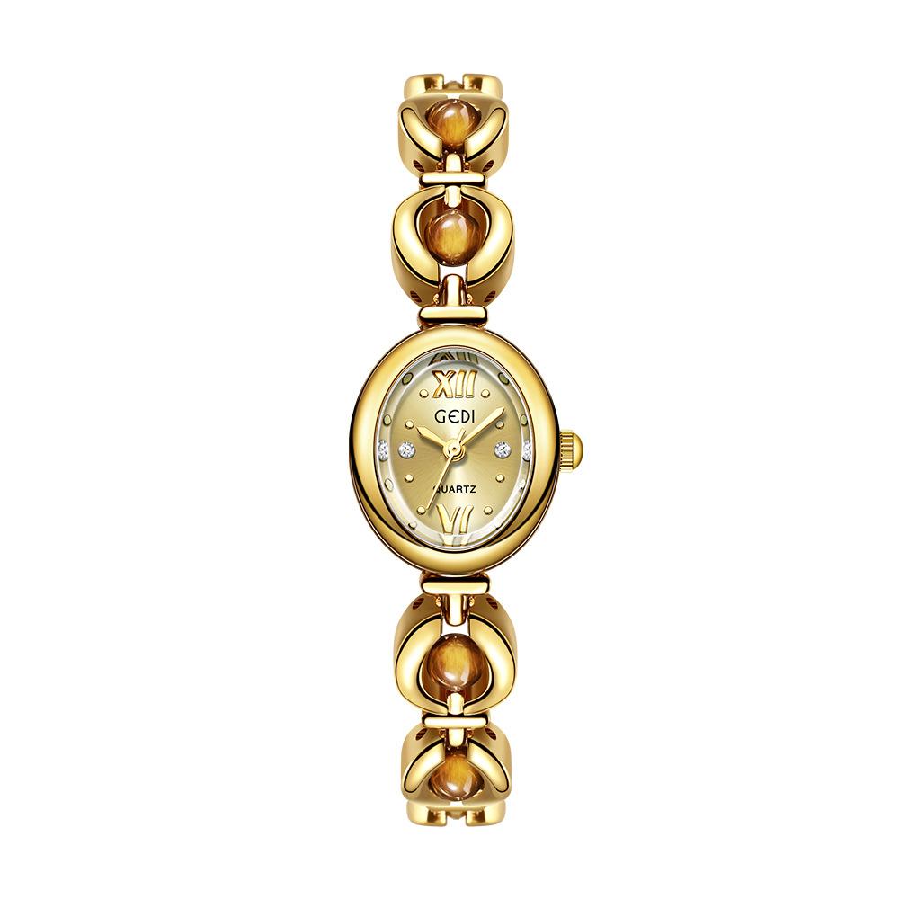 Orologio bracciale smeraldo stile nazionale da donna lusso leggero perla squisito impermeabile moda da donna orologi al quarzo