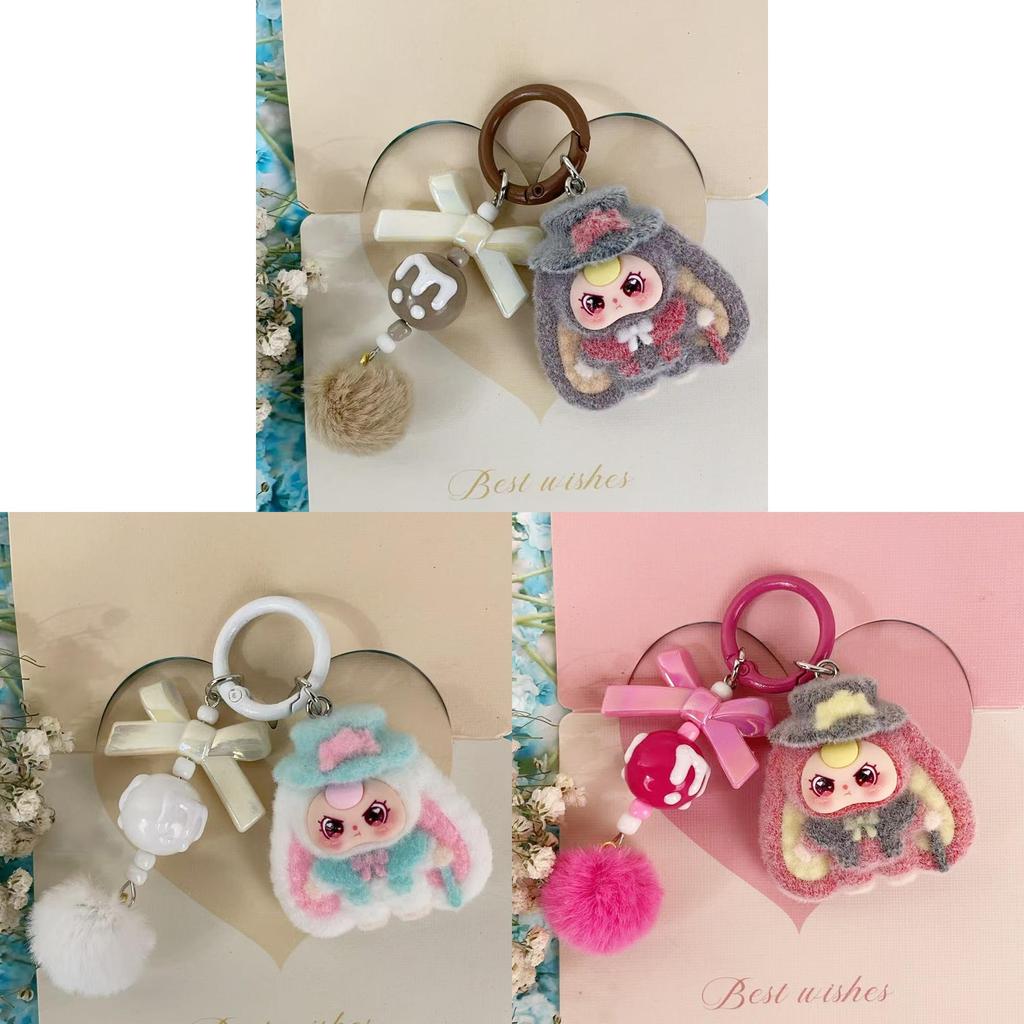Gentlemen Doll 3d Plastic Keychain With Cartoon Charm For Gift Giving