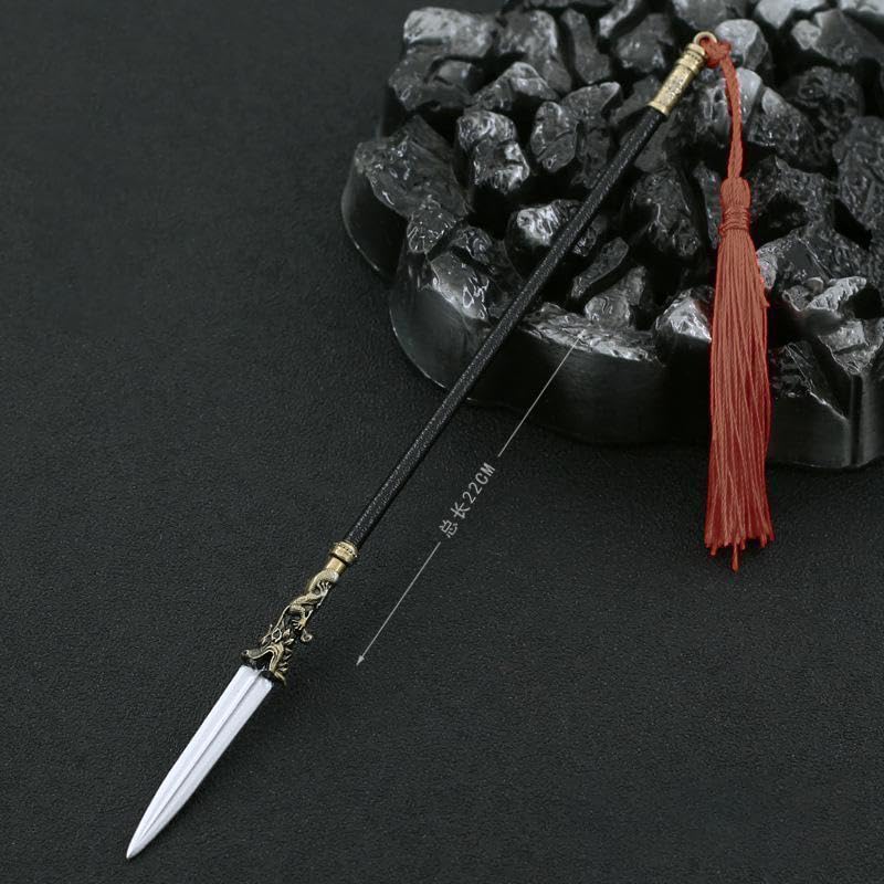 [Nekokamiyama] Romance of the Three Kingdoms: Wen Chou Spear, 22cm Long / Miniature Figure, Collector's Item, Decorative Item
