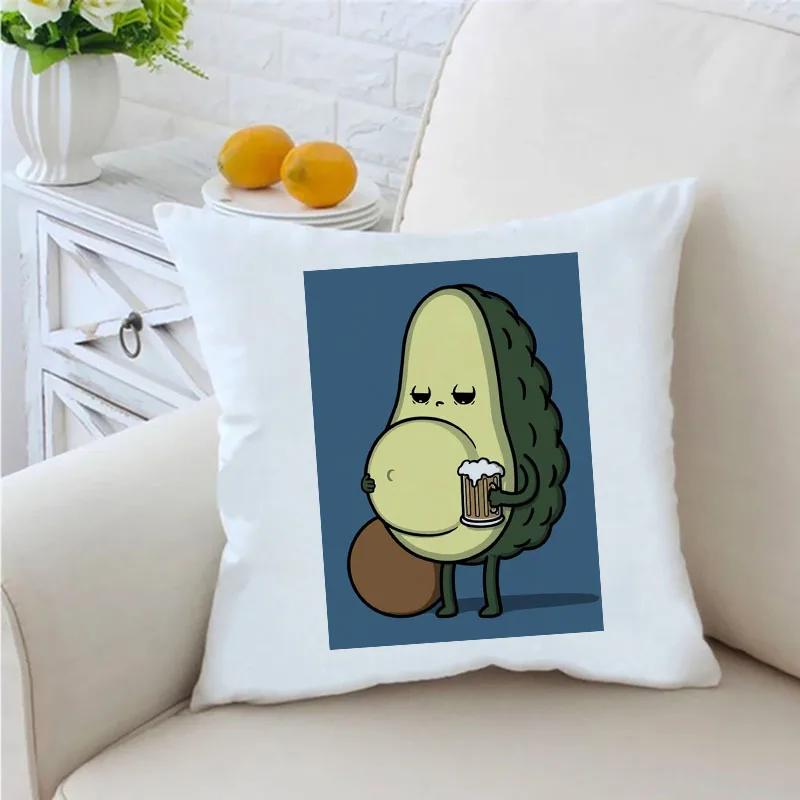 Lustiger Avocado-Druck Kissenbezug Dekokissen Sofawurf Kissenbezug Stuhl Autokissenbezug Heimdeko Einweihungsgeschenke