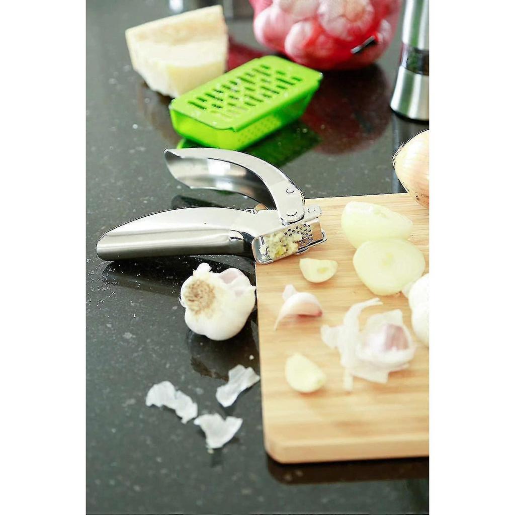 Rikon Epicurean Garlic Press, Stainless Steel, 6.5 X 1 X 1.5 Inches