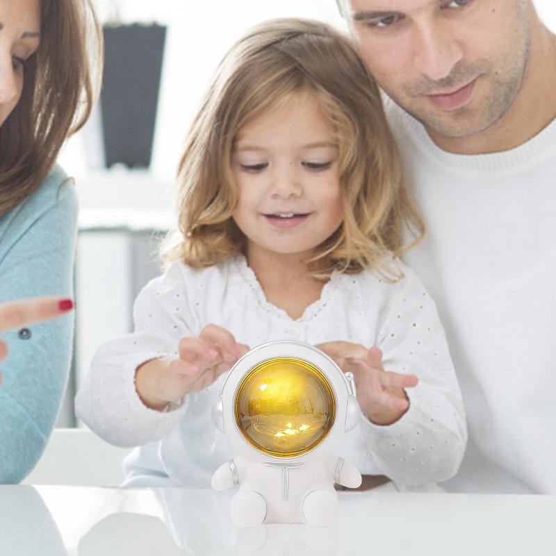 Astronaut Night Light Piggy Bank Bedside Decor Lamps Creative Figurine Coin Money Saving Box Toy For Kids Birthday Gifts