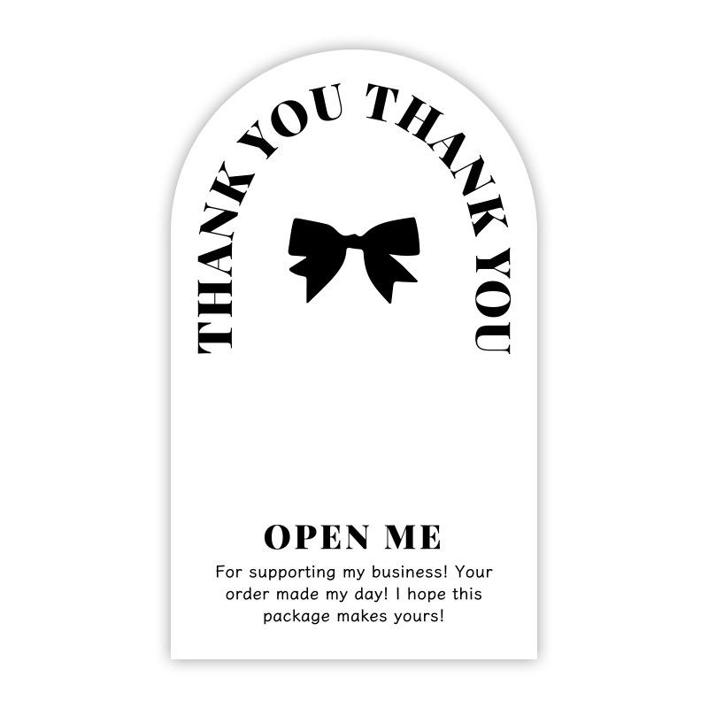 50-pack Airplane-Themed Thank You Box Sealing Stickers for Packaging and Decoration