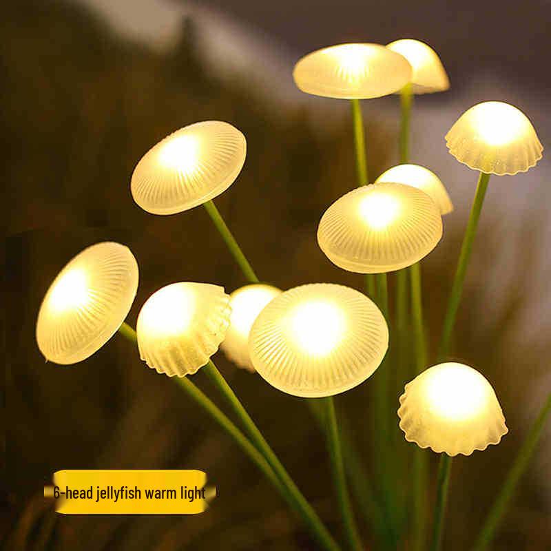 LED Solar Jellyfish & Mushroom Garden Lights