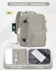 Reiserucksack für Damen, Fluglinien-Handgepäck genehmigt, Diebstahlsicher, Business-Laptop, Großer Tagesrucksack, Weekender-Tasche