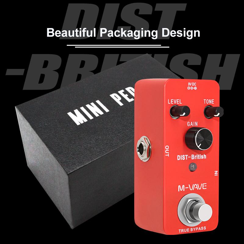 M-VAVE Classic British Distortion Guitar Pedal Based On Classic JCM Amp Distortion Effect True Bypass Guitar Parts & Accessories