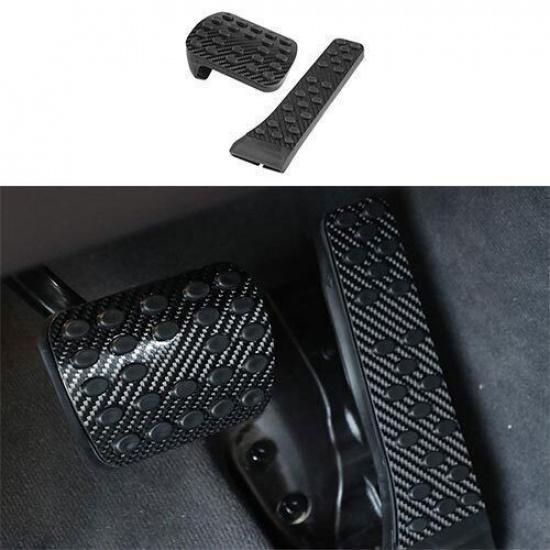 Carbon Fiber 2X For Benz GLE GLS - Accelerator Brake Pad Pedal Trim ABS