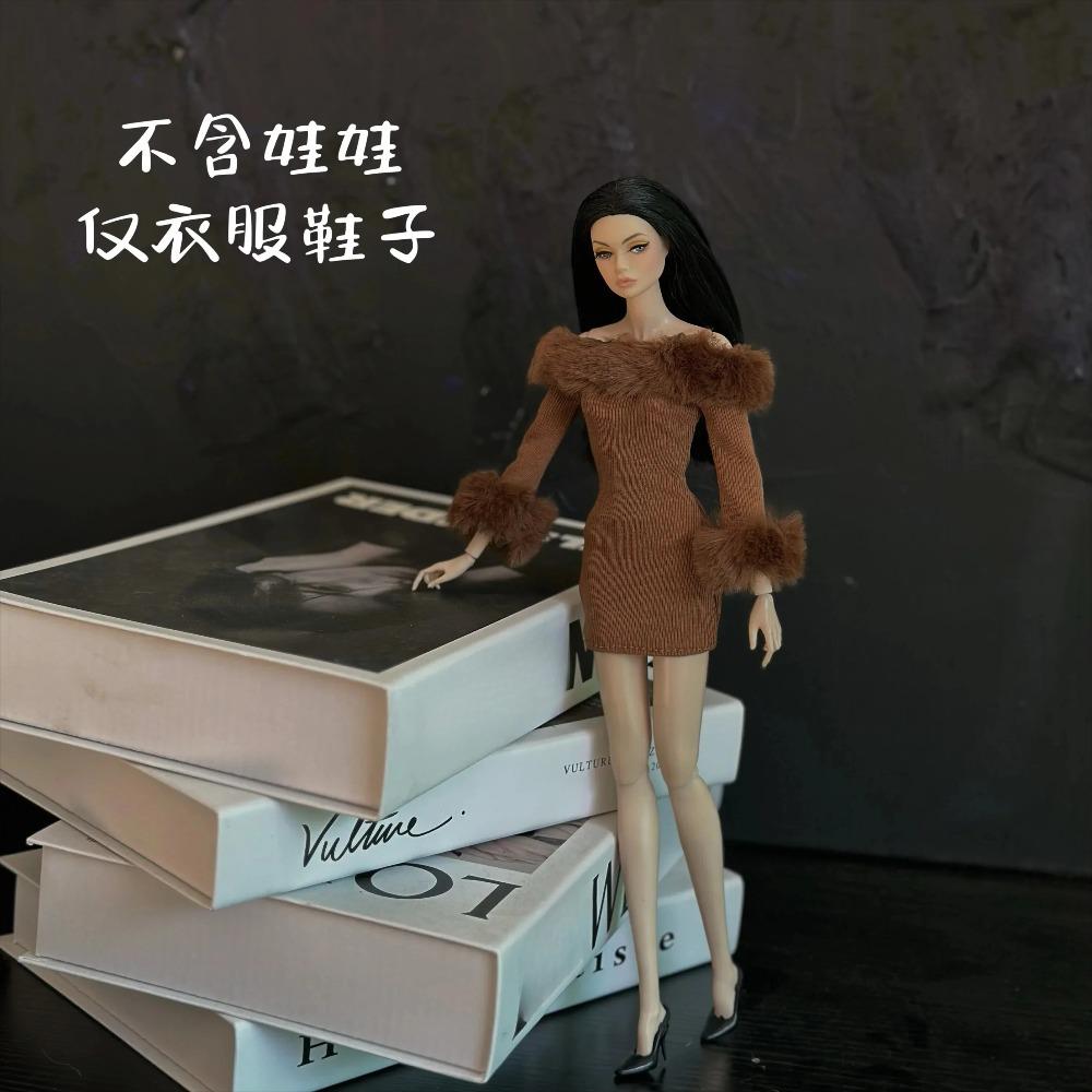 2025 New Clothes Set + Shoes / 30cm Doll Clothing Suit Plush Coat Top Skirt Pant Sweater Outfit for 1/6 Doll Clothes / Diy Toys