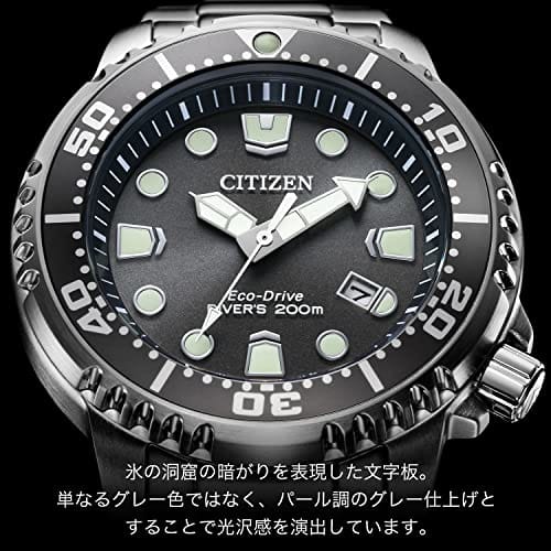 Citizen Promaster Eco-Drive Diver 200m Gray BN0167-50H Men's Silver Watch