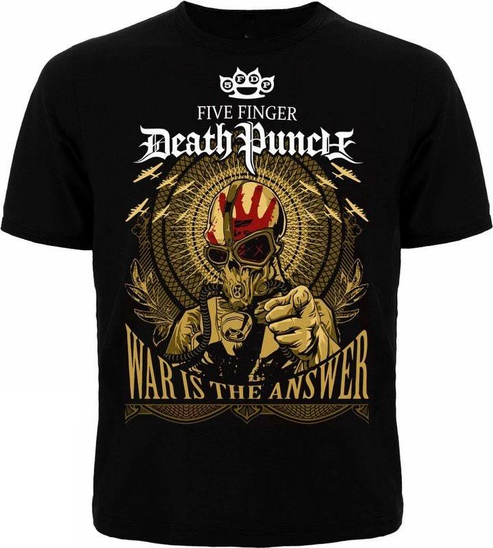 Five Finger Death Punch War Is The Answer black Unisex ALl size shirt B1049 XL