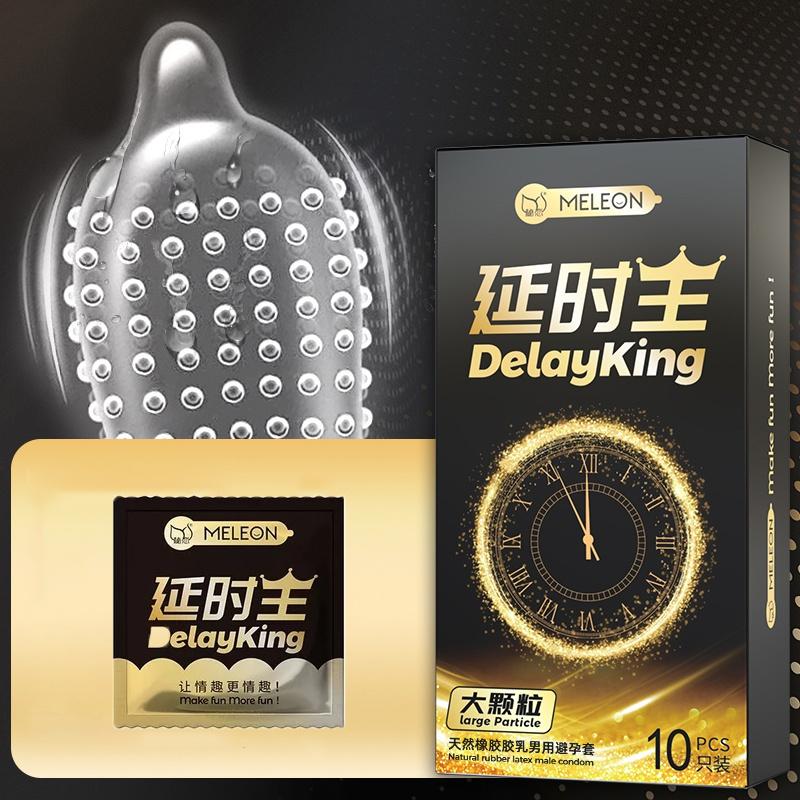 Preservativi MELEON a Particelle per Uomini Manicotto per Pene Ritardo Eiaculazione Lattice Lunga Durata Preservativi Giocattoli Sessuali per Adulti Sexshop