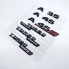 3D ABS Glossy Black Letters A35 A45 A45S Turbo 4matic Emblem for Mercedes-Benz AMG Car Fender Trunk Rear W176 W177 Logo Sticker