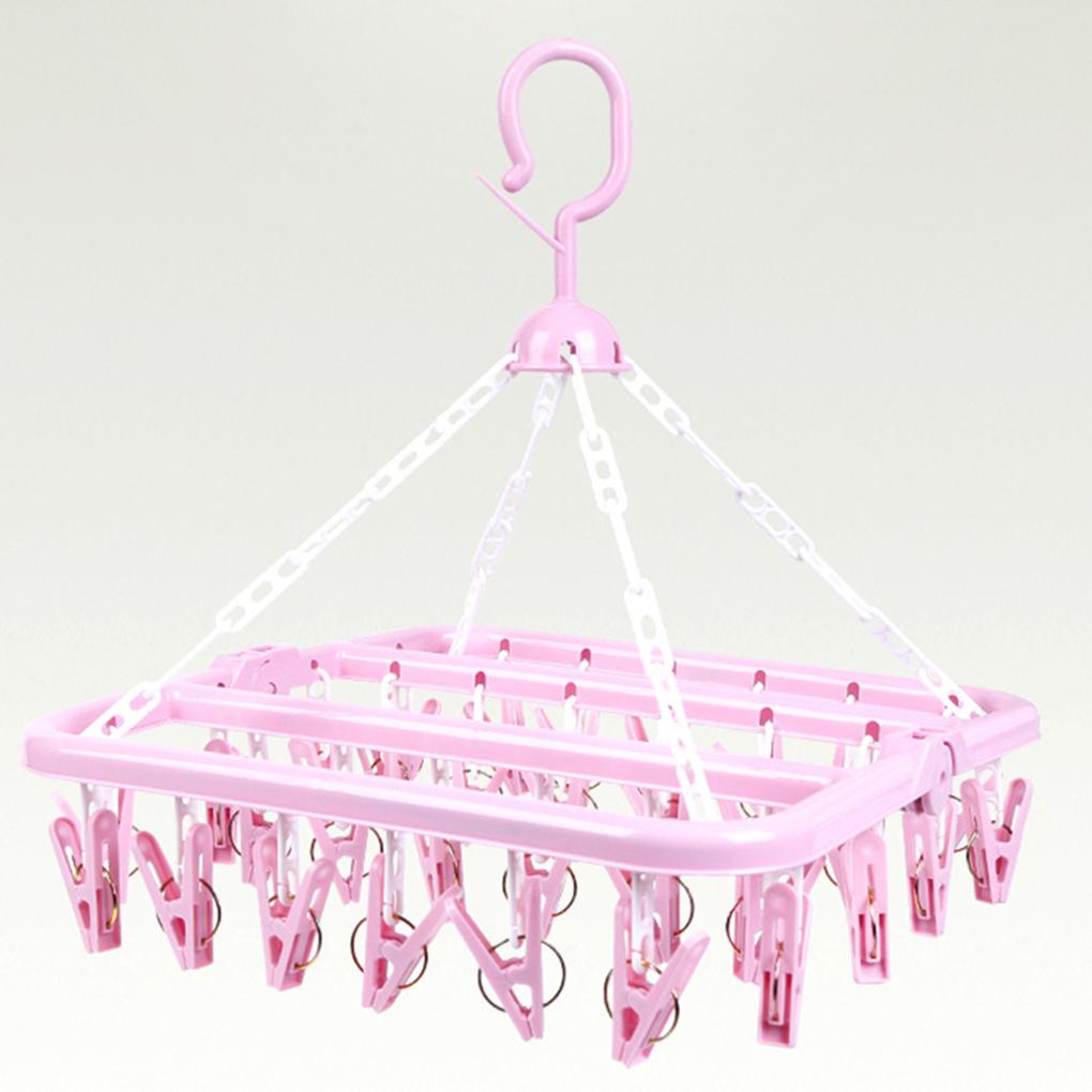 Clothes Hanger Multifunctional Clothing Organizer Racks Plastic Drying Rack Clips Hangers Hanging Tool Organization Holders