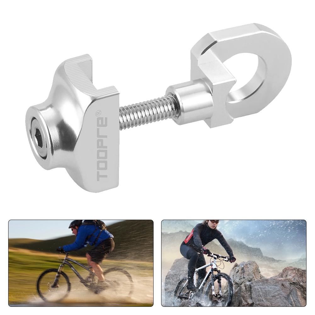 Bicycle Chain Adjuster Aluminum Alloy Bike Chain Tensioner Bicycle Chain Fastener for Single Speed Bicycle