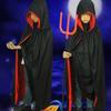 Halloween Erwachsenen Kinder Umhang Zauberer Robe Sensenmann Vampir Cosplay Kostüm Schwarzer und Roter Umhang