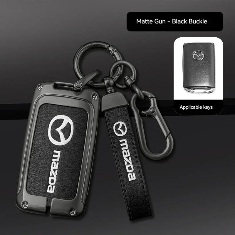2025 Hot For Mazda Axela Atenza 3 2 6 CX3 CX5 CX30 CX8 CX9 MX5 RX7 RX8 SKYACTIV Zinc Alloy Car Key Holder Remote Protector Car K