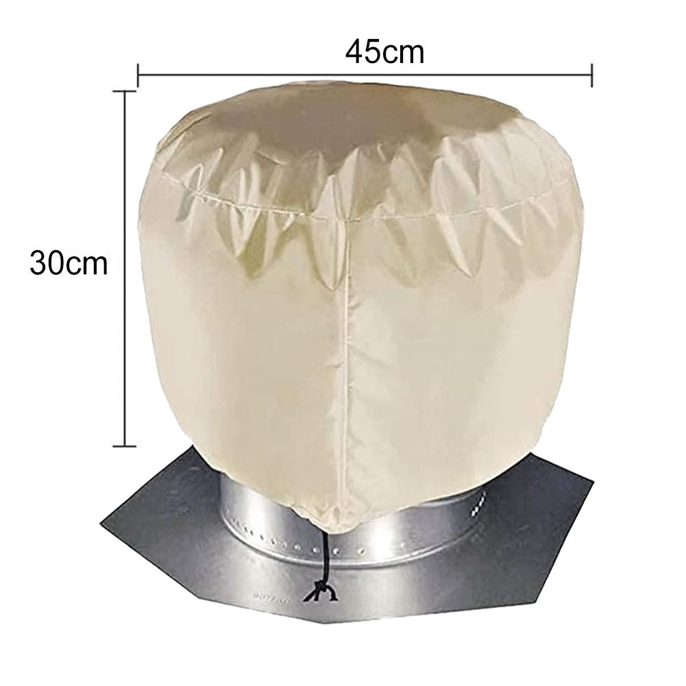 12 X 17.5 Turbine Vent Cover Heavy Duty Turbine Cover Elastic Band Waterproof Vent Cover Windproof Vent Protector