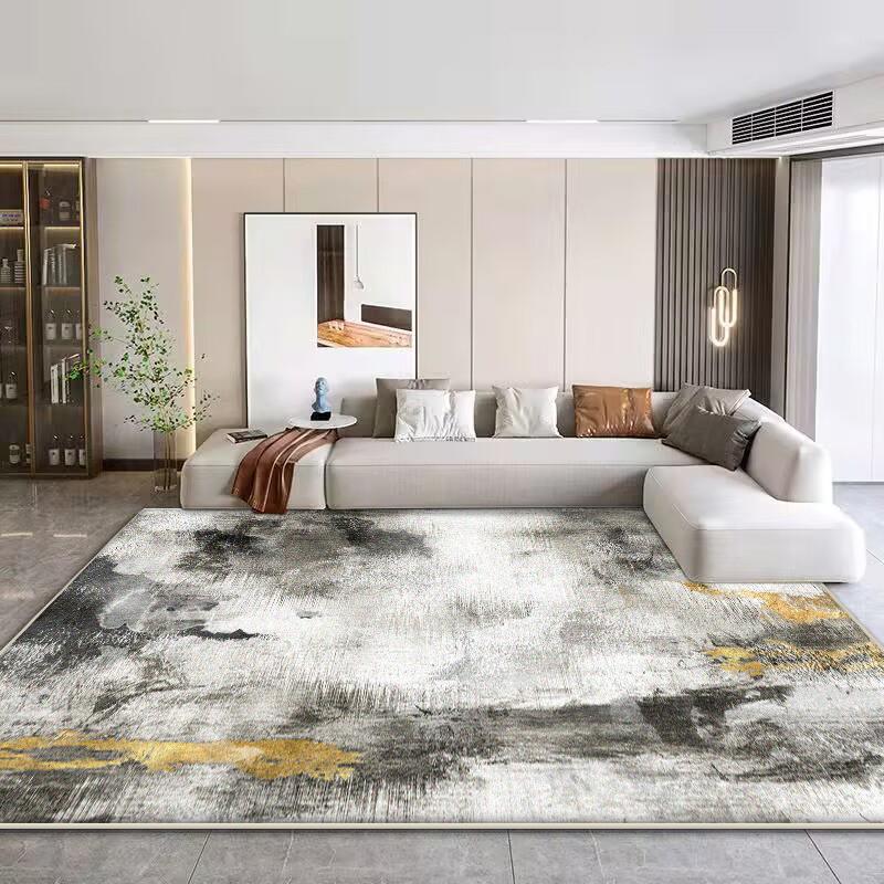Modern Simple Rugs for Bedroom Large Area Living Room Decoration Soft Carpet Washable Lounge Floor Mat Anti-slip Cloakroom Rug