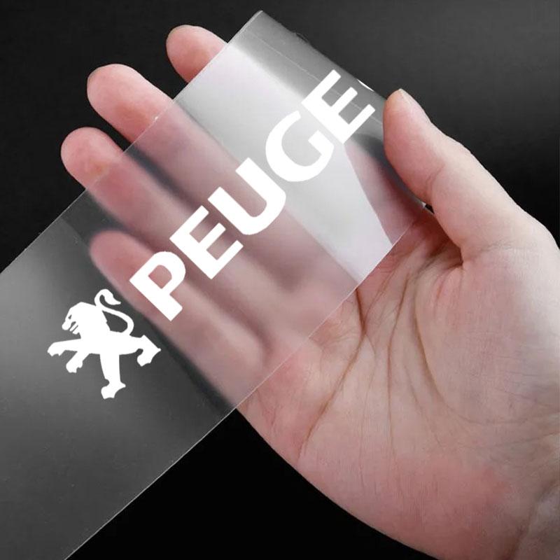 4X Auto Schwellerschutz Transparent Dekorative 3D Aufkleber Für Peugeot 308 408 508 RCZ 208 3008 2008 206 207 108 406 407 408 206 207 208 306 307