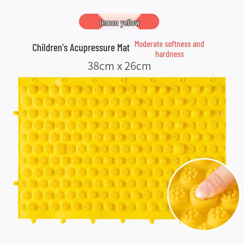 Children's Sensory Training Massage Mat - Soft Silicone Acupoint Press Plate for Finger and Foot Sole Massage.