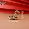 Ornamento vintage a forma di serpente in rame, decorazioni per il tè, statuette di animali antichi, miniature, accessori per la casa e il soggiorno