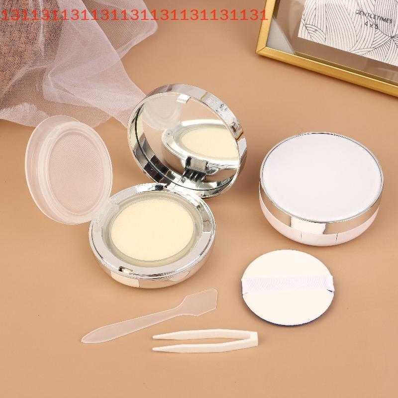 Portable Cosmetic Makeup Case Container With Powder Sponge Mirror For BB Cream Foundation 15ml Empty Air Cushion Puff Box