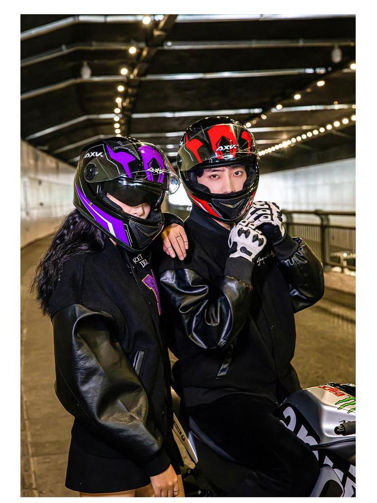 Certified Electric Motorcycle Helmet - Unisex Full Face, All-Season, Winter Warm, Safety Helmet