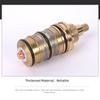 Thermostatic Shower Cartridge with Brass Valve Core for Easy Installation and Stable Temperature Control Gold Color