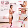 Pedal resistance band with handles, thickened and durable latex tubing,  for abdominal, waist, and arm workouts