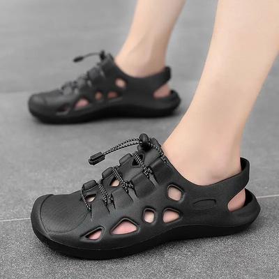 Weiche Herrenschuhe Hohe Qualität Neue Lochschuhe Rutschfest Große Größe Bequem Großhandel Räumungsverkauf Japanische Herrensandale