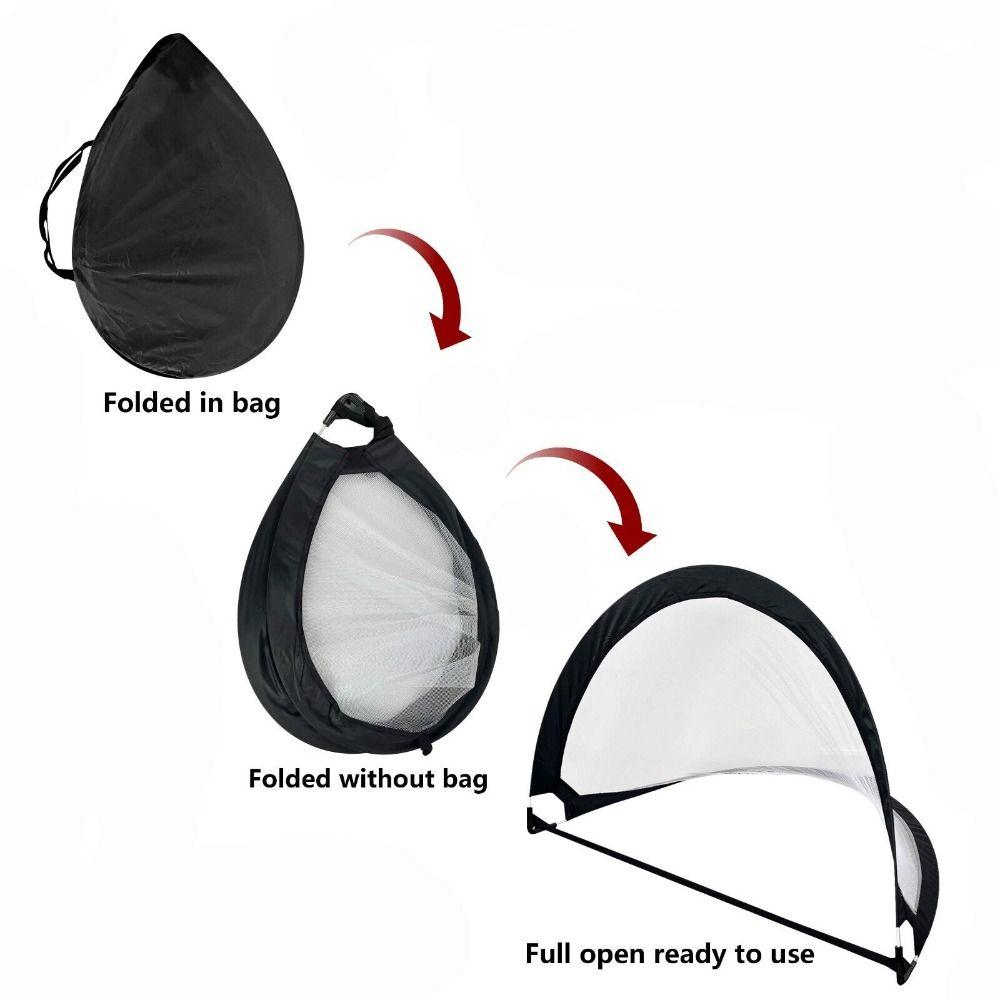 Pop Up Soccer Goals Set Folding Children's Football Gate Mini Soccer Nets  Indoor Outdoor