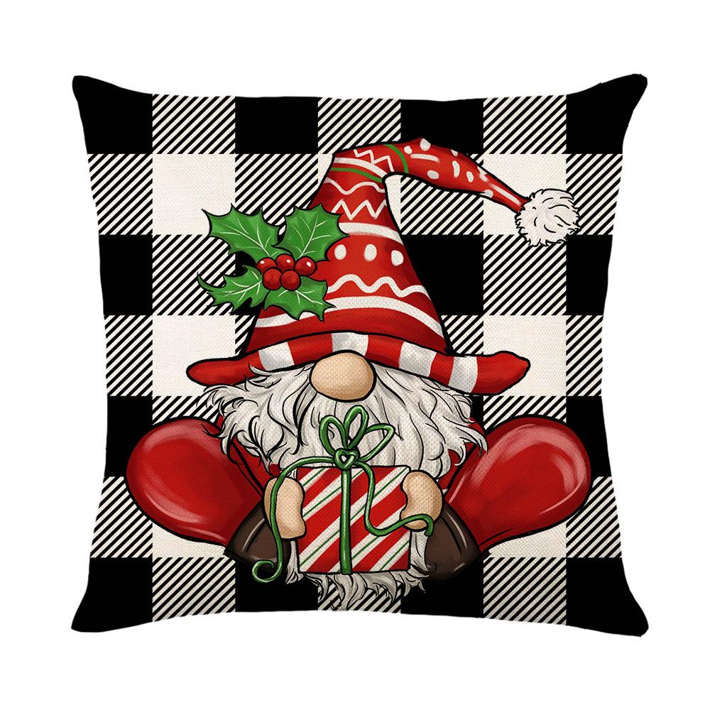 New Cartoon Christmas Holiday Home Cute Pillow Cushion Cover Couple Gift Nap Sofa Car Gift Hug