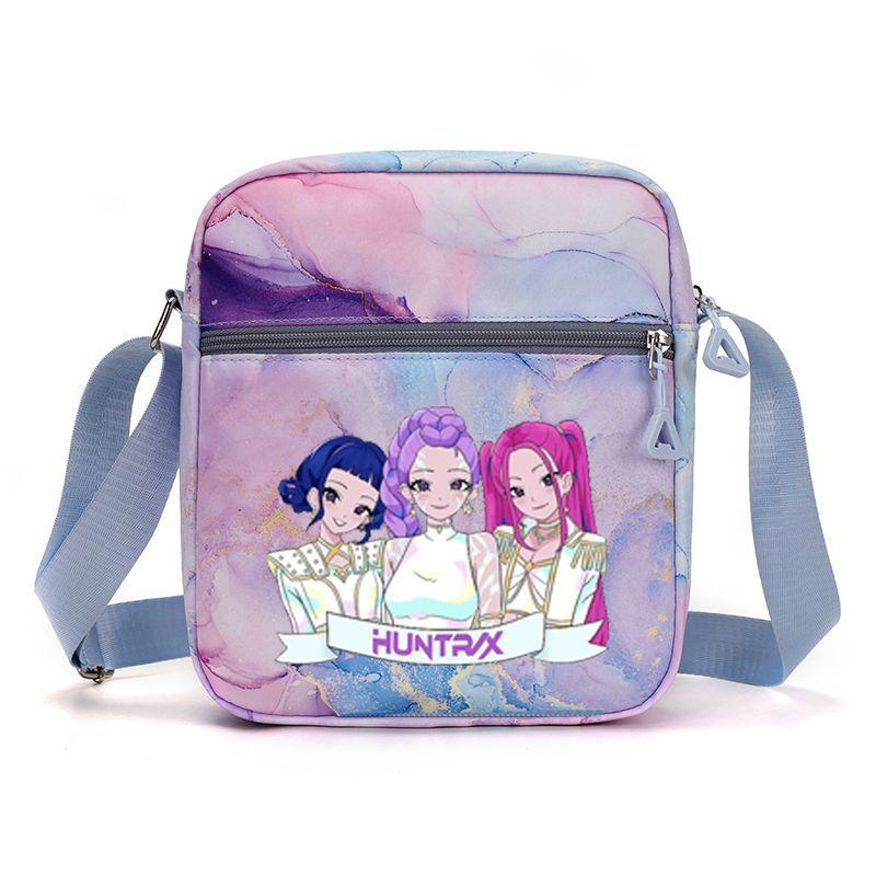 Neue koreanische Kpop Dämonenjägerin Girlgroup Umfeld Bedruckte Umhängetasche Messenger Bag Schultasche Niedlich Große Kapazität