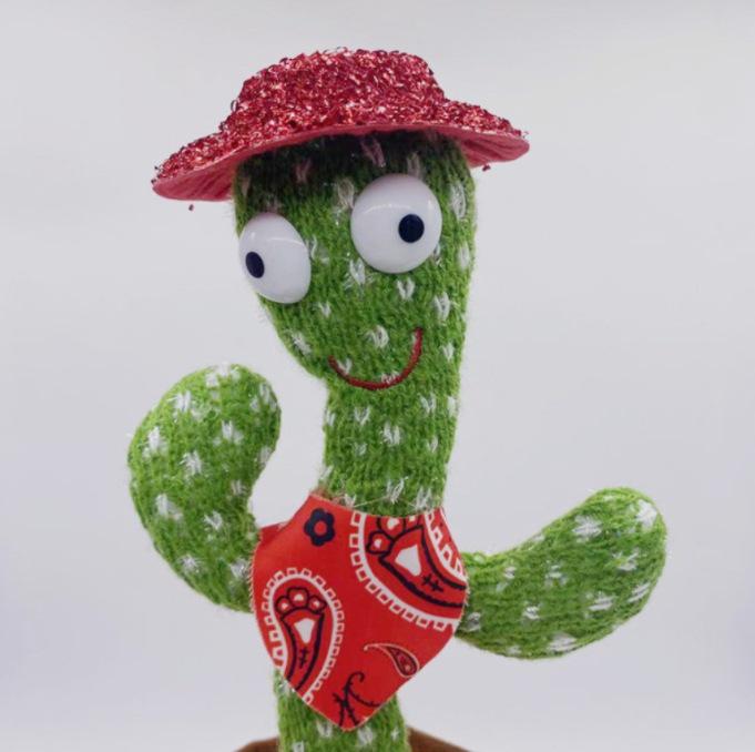Colorful Dancing Cactus Toy: Singing, Talking, Light-Up Fun for Kids