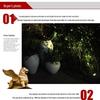 7-LED Solar Garden Spotlights for Outdoor Landscape and Lawn Lighting