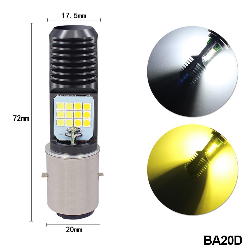 Motorcycle Headlight Motorcycle Scooter H4 BA20D PX15D 24 LED Light Super Bright Light Lamp Moto DRL Lights