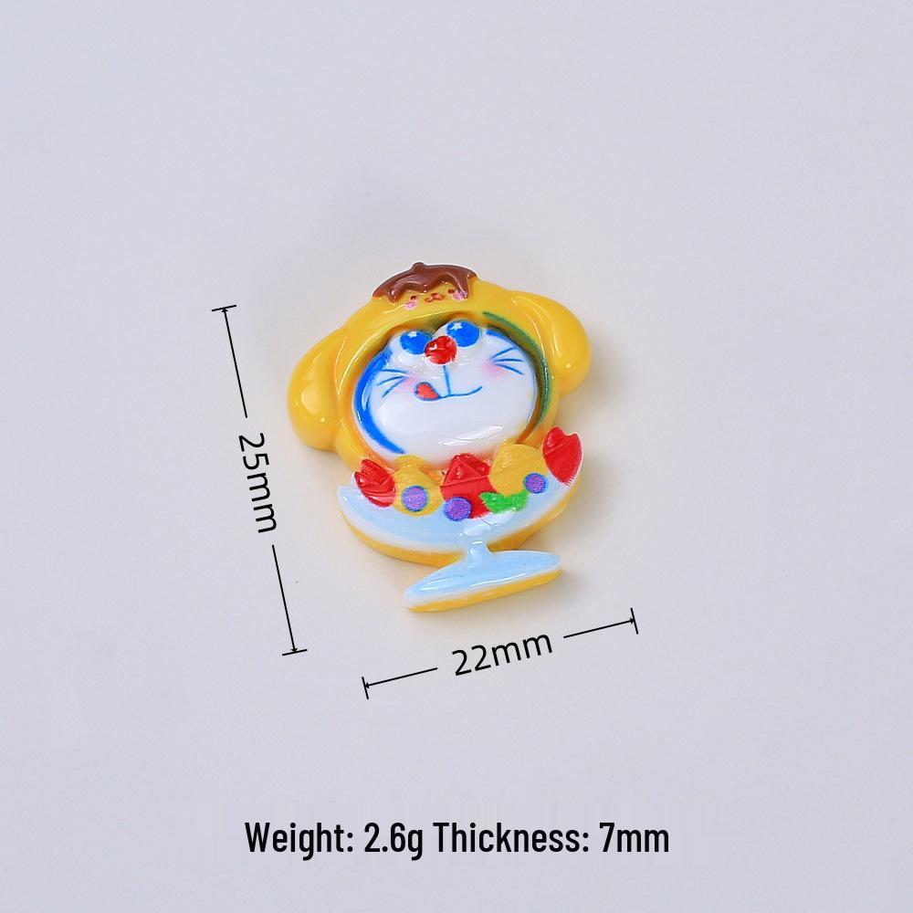 Cartoon Cat Resin Hair Clip DIY Ornament Kit