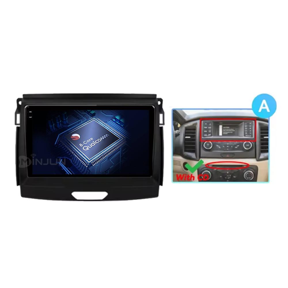 Android 14 Car Radio Stereo Screen For Ford Ranger 2015 2016 2017 2018 2019-2022 Qualcomm Multimedia Carplay Autoradio Head unit