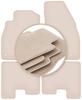 PREMIUM Beige Floor Mats For: Opel Adam Hatchback 2012-