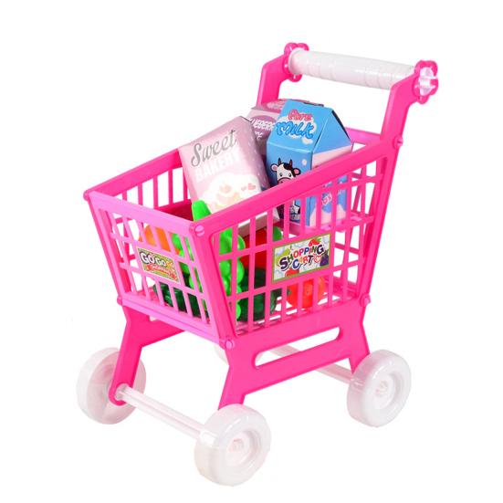 

1 набор симпатичных тонких работ, координация рук и глаз, красочная ролевая игра, игрушка для супермаркета, тележка для покупок, для подарков красный