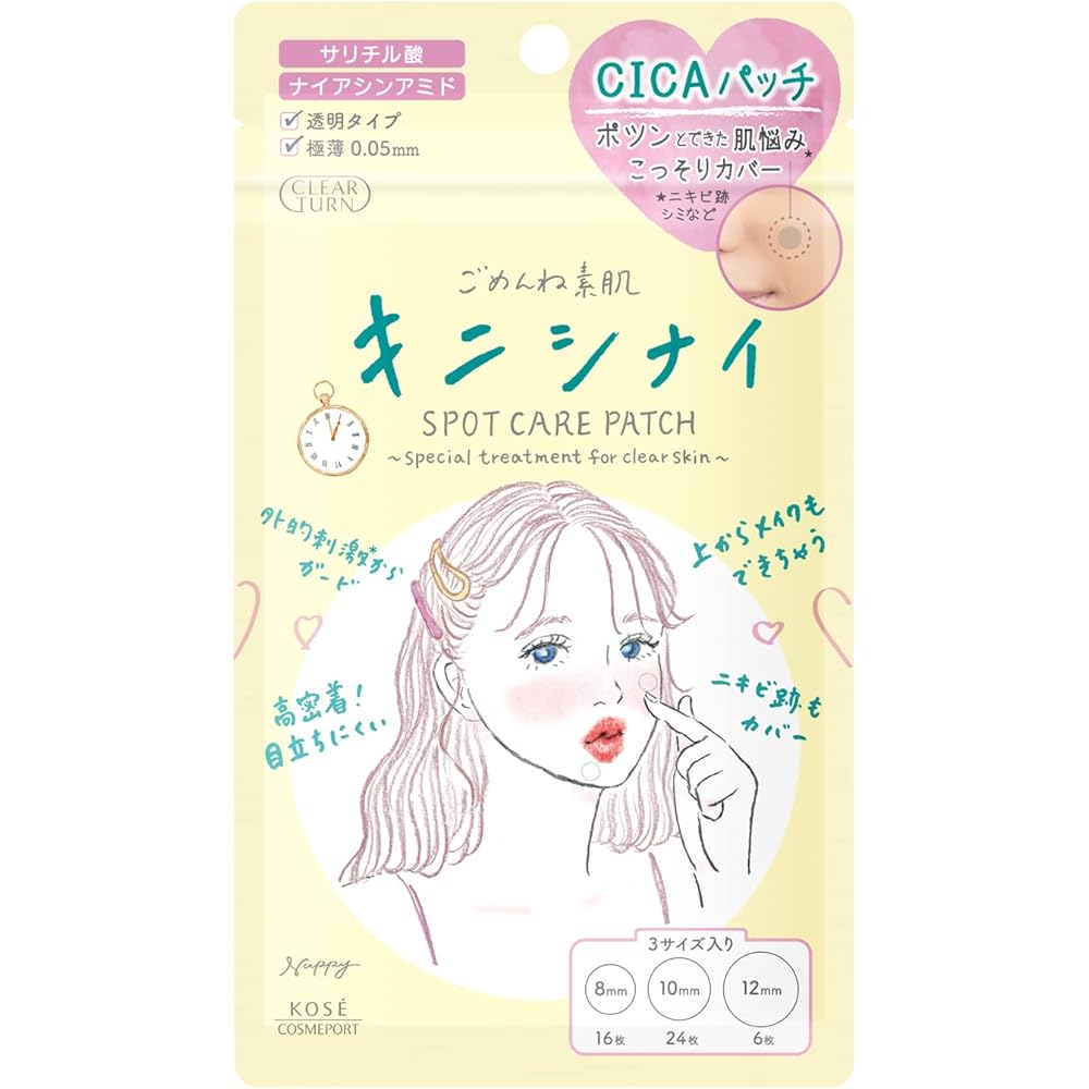 Kose Clear Turn Gomenne Subahada Cica Spot Patches 46 Count Acne Treatment Patches