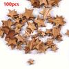Mixed Size Wooden Star-Shaped Decorations for DIY Crafts, Perfect for Wedding And Home Decor, As Well As Party Accessories