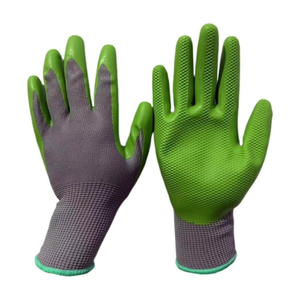 Breathable Material Gardening Gloves Wear-Resistant Rubber Gloves Durable Work Gloves Garden Use