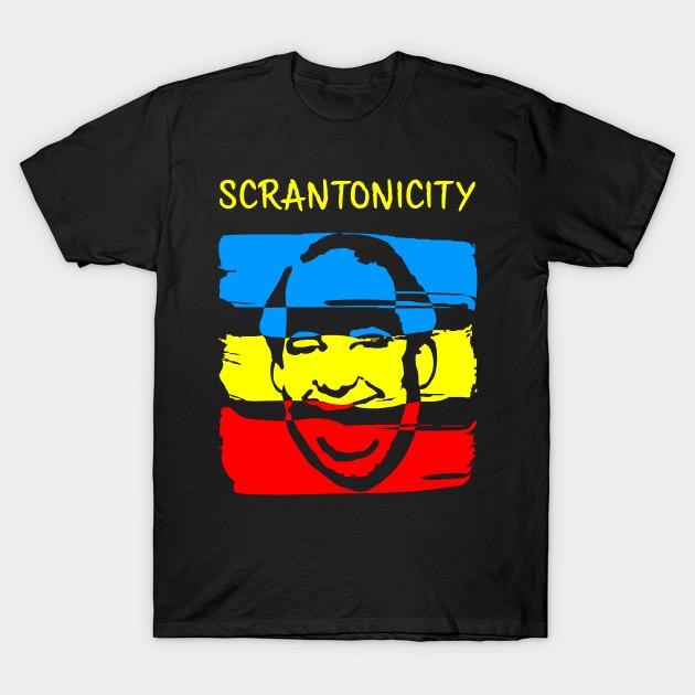 

Men Black Print T-shirt Scrantonicity No-Cut Transfer Paper Print Cotton Tshirt 4XL чорний