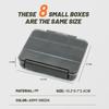 Built-in Grids Fishing Accessories Box Waterproof Design Plastic Container  Outdoor Storage